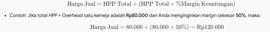 menentukan harga jual baju1
