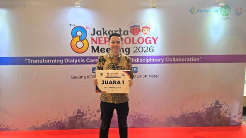 Dokter Edwin dari Fakultas Kedokteran Universitas Ciputra meraih Juara 1 dalam Jakarta Nephrology Meeting 2026